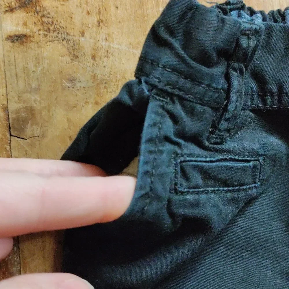 H&M Pants size 6 to 9 Months Black Chino Dress Pants Spring Easter Cotton